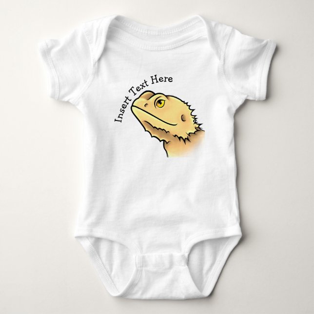 Bearded Dragon Baby Bodysuit (Front)