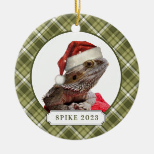 Bearded Dragon Ceramic Circle Ornament