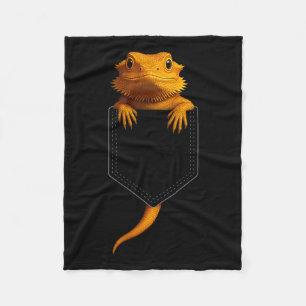 Bearded Dragon Cket Cute Exotic Lizard Reptile Pet Fleece Blanket