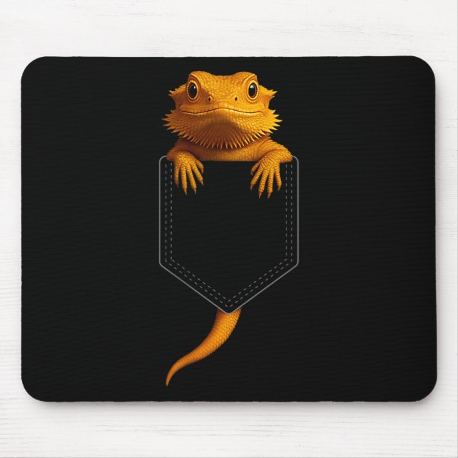 Bearded Dragon Cket Cute Exotic Lizard Reptile Pet Mouse Mat (Front)