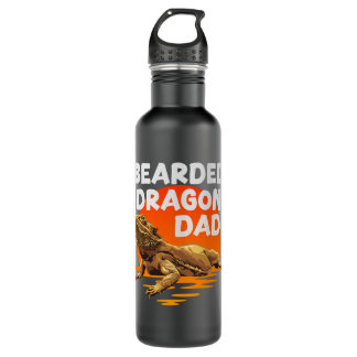 Bearded Dragon Dad Lizard Herpetologist Pogona 710 Ml Water Bottle