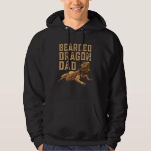 Bearded Dragon Dad Pogona Pet Reptile Lizard Hoodie