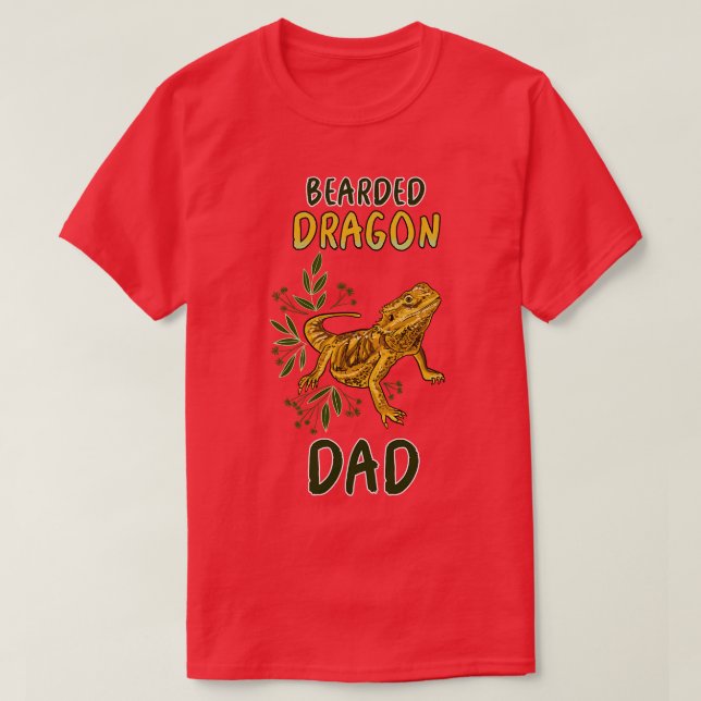 Bearded Dragon Dad T-Shirt (Design Front)