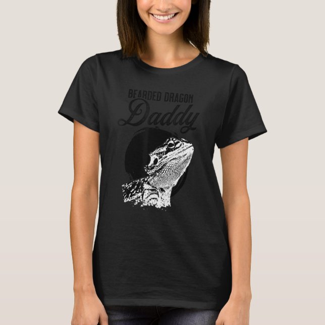 Bearded Dragon Daddy Father Dad Bearded Dragon T-Shirt (Front)