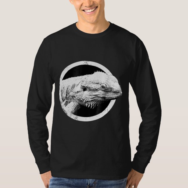 Bearded Dragon Distressed T-Shirt (Front)