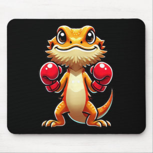 Bearded Dragon Dressed As A Boxer Funny Boxing 1  Mouse Mat