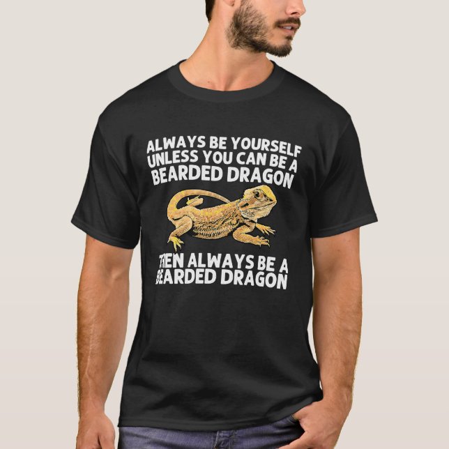 Bearded Dragon  For Men Women Pogona Lizard Animal T-Shirt (Front)