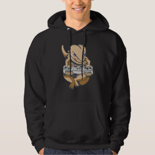 Bearded Dragon Gamer Boys Kids Video Game Players  Hoodie
