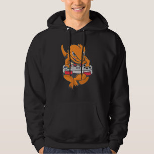 Bearded Dragon Gamer Boys Kids Video Game Players Hoodie