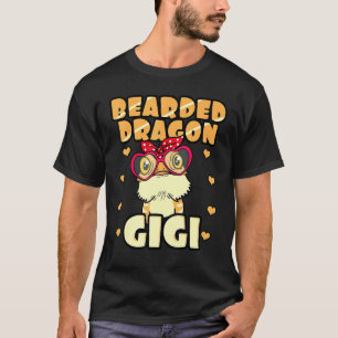 Bearded Dragon Gigi Pogona Owner Reptile Gigi Moth T-Shirt