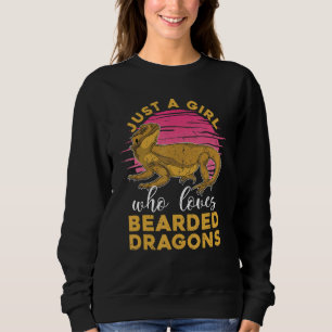 Bearded Dragon Girls Women Reptile Pet Bearded Dra Sweatshirt
