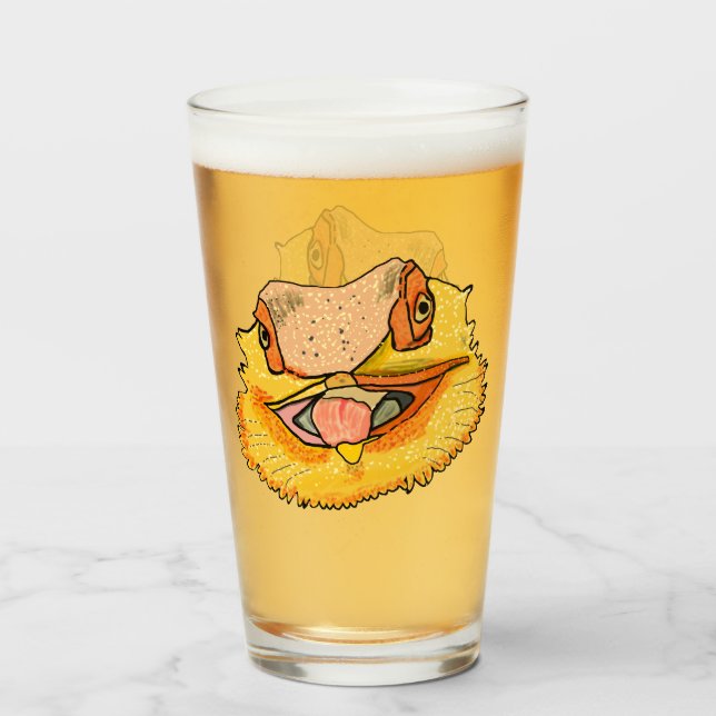 Bearded Dragon Glass (Front Filled)