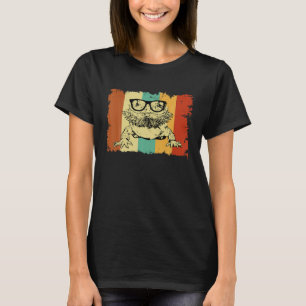 Bearded Dragon Glasses Nerd  Animal Optician Vinta T-Shirt