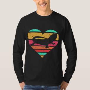 Bearded Dragon Heart Pet Reptile Lizard T-Shirt