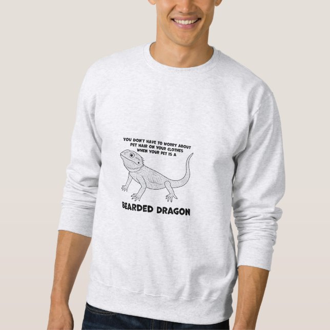 Bearded Dragon Humor Sweatshirt (Front)