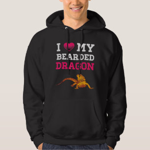Bearded Dragon I Love My Bearded Dragon Men Women Hoodie