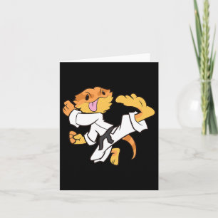 Bearded Dragon Karate Samurai Lizard Bearded Drago Card