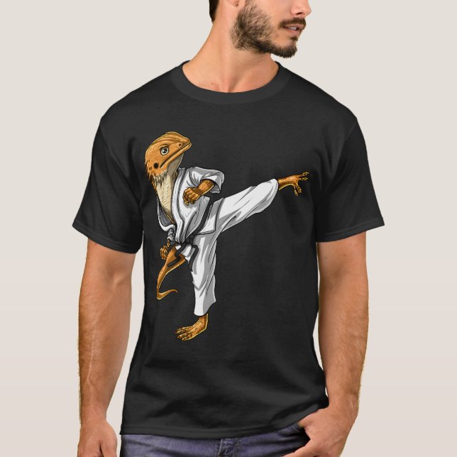 Bearded Dragon Karate T-Shirt (Front)