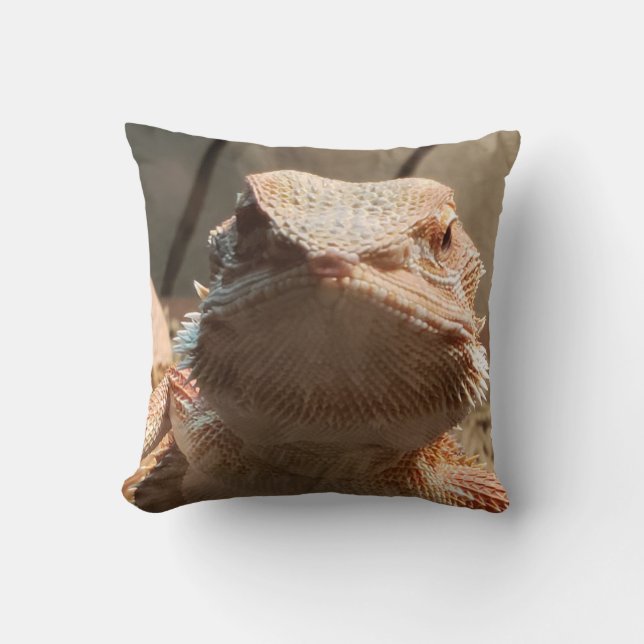 Bearded Dragon Lizard Cushion (Front)