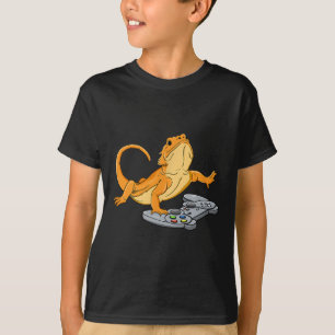 Bearded Dragon Lizard Gamer Video Game Gecko T-Shirt