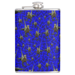 Bearded Dragon Lizard, Hip Flask