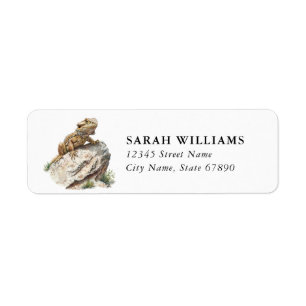 Bearded Dragon Lizard Return Address Labels