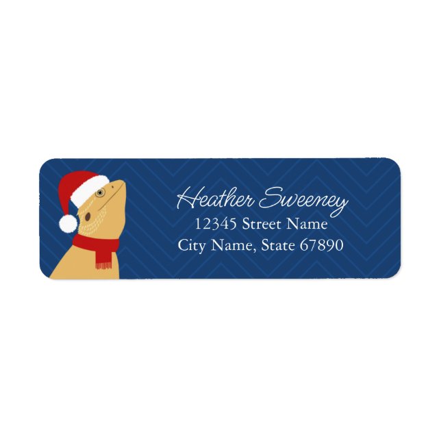 Bearded Dragon Lizard Return Address Labels (Front)