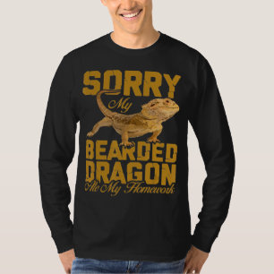 Bearded Dragon My Bearded Dragon Ate My Homework T-Shirt