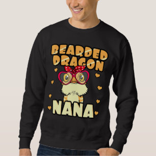 Bearded Dragon Nana Pogona Reptile Nana Sweatshirt