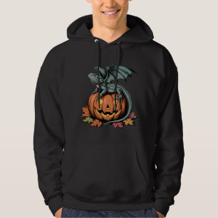 Bearded Dragon on Pumpkin Art Hoodie