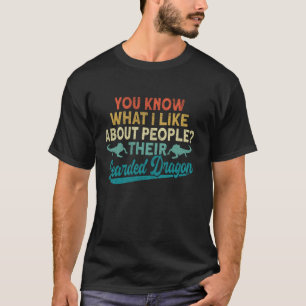 Bearded Dragon Outift Lovers Fans Black Bearded Dr T-Shirt
