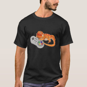 Bearded Dragon Play Video Game Lovers Reptiles Pag T-Shirt
