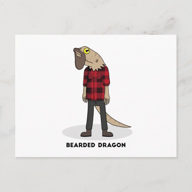 Bearded Dragon Postcard (Front)