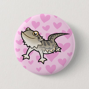 Bearded Dragon / Rankin Dragon Love 6 Cm Round Badge
