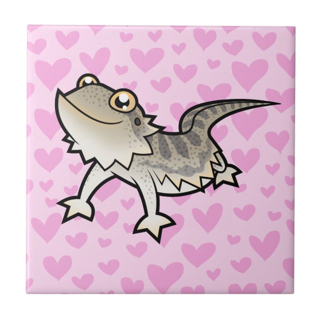 Bearded Dragon / Rankin Dragon Love Tile (Front)