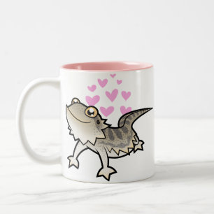 Bearded Dragon / Rankin Dragon Love Two-Tone Coffee Mug