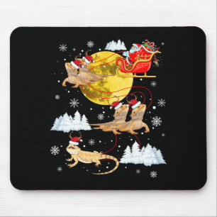 Bearded Dragon Reindeer Christmas Pajama Santa Xma Mouse Mat