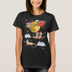 Bearded Dragon Reindeer Christmas Pajama Santa Xma T-Shirt
