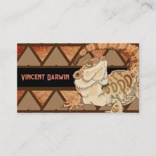 Bearded Dragon Reptile Breeders Business Business Card
