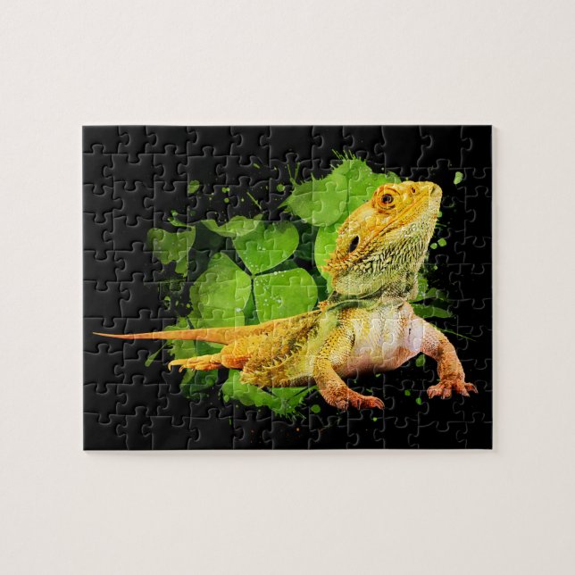 Bearded Dragon Reptile Owner Jigsaw Puzzle (Horizontal)