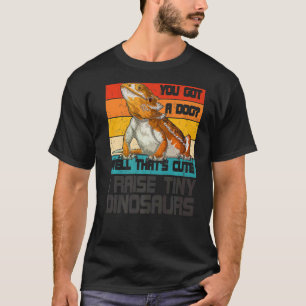 Bearded Dragon Retro I Raise Tiny Dinosaurs T-Shirt