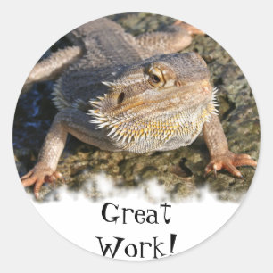 Bearded Dragon Series Classic Round Sticker