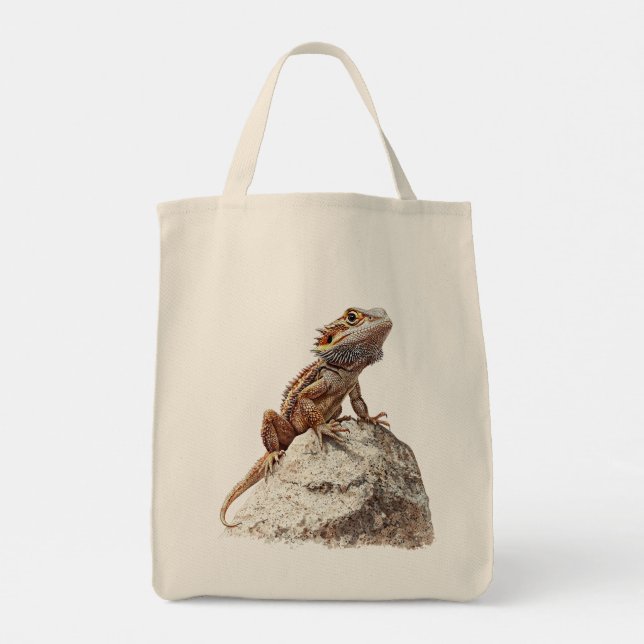 Bearded Dragon Tote Bag (Back)