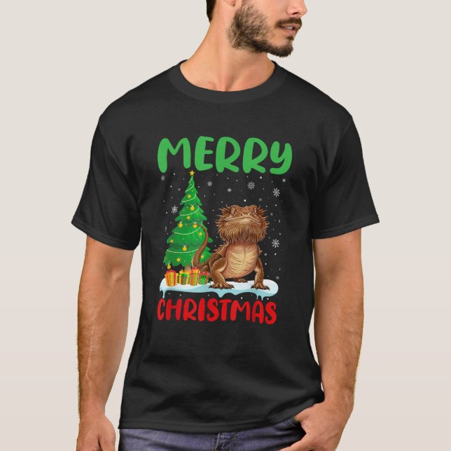 Bearded Dragon Tree Xmas Sweater Men Women Ugly Ch (Front)