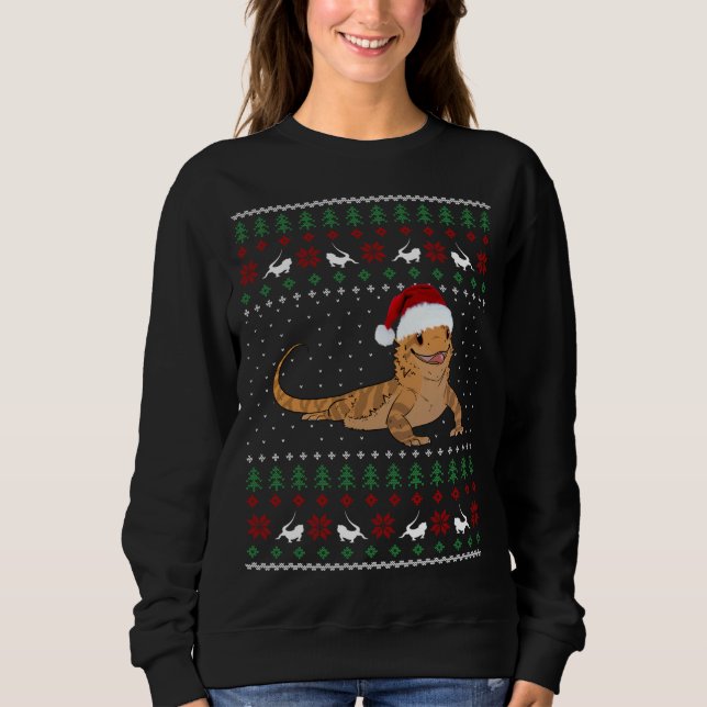 Bearded Dragon Ugly Christmas Sweater (Front)