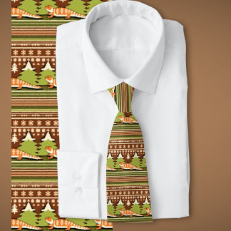 Bearded Dragon Ugly Sweater Christmas  Tie