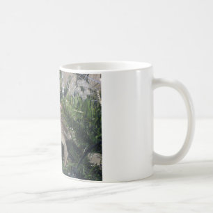 bearded dragon up xmas tree coffee mug