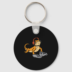 Bearded Dragon Video Gaming Funny Gamer Animal Men Key Ring