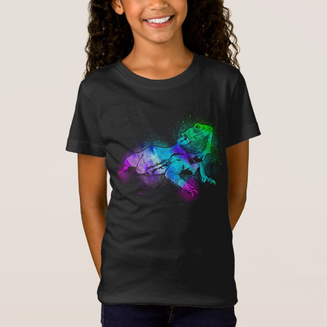 Bearded Dragon Watercolor T-Shirt (Front)