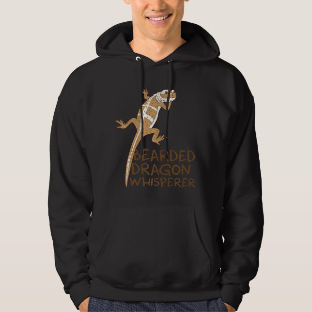 Bearded Dragon Whisperer Pet Beardie Hoodie (Front)